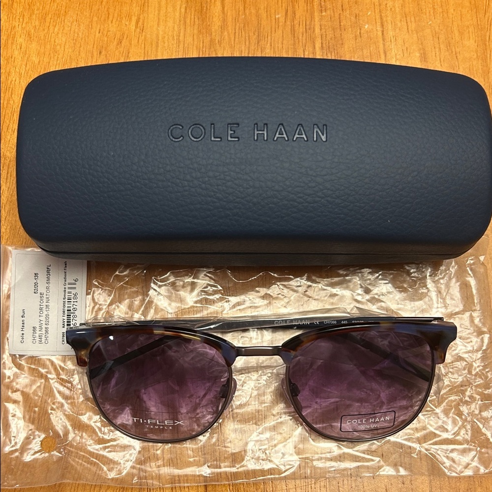 Cole Haan Tortoise Shell Sunglasses with Case